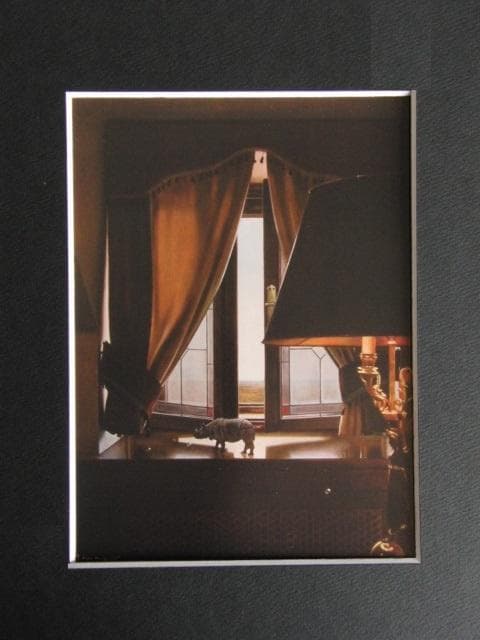 川口起美雄、【真珠のある風景】、希少な限定額装用画集画、新品高級額 額装付