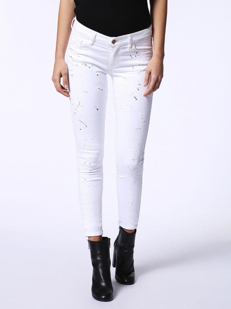 DIESEL レディース デニム スーパースキニー SLANDY 27 ホワイト