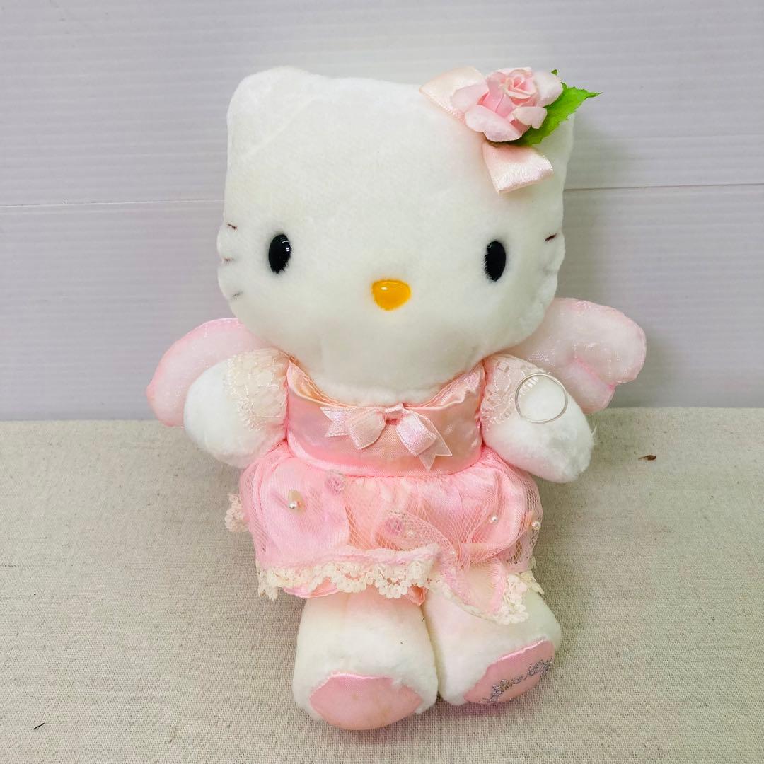 希少☆レトロ】ハローキティ エンジェルキティ ぬいぐるみ サンリオ