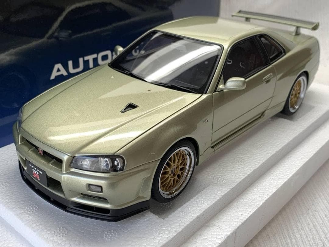 【未開封】 NISSAN SKYLINE GT-R (R34) V-SPⅡ INNO MODELS Nissan Skyline GT-R R34 V-SPEC RHD 