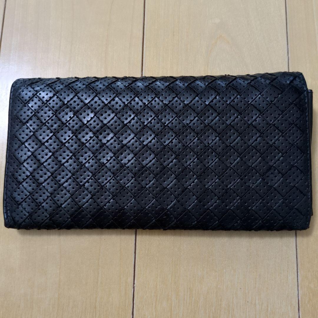 ボッテガヴェネタ イントレチャート 長財布黒