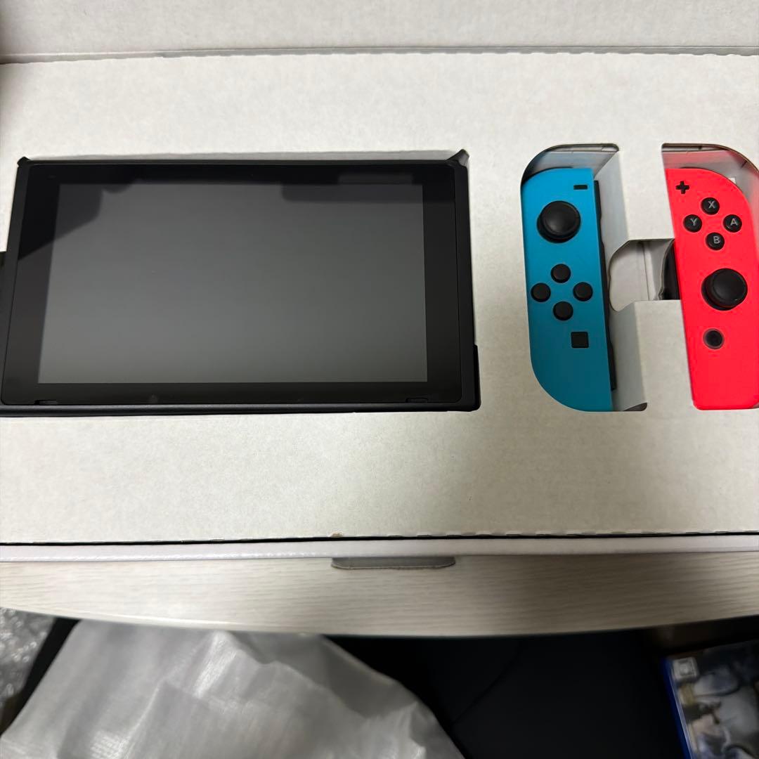 Nintendo Switch ネオンブルー 本体 256GB SDカード付き - メルカリ