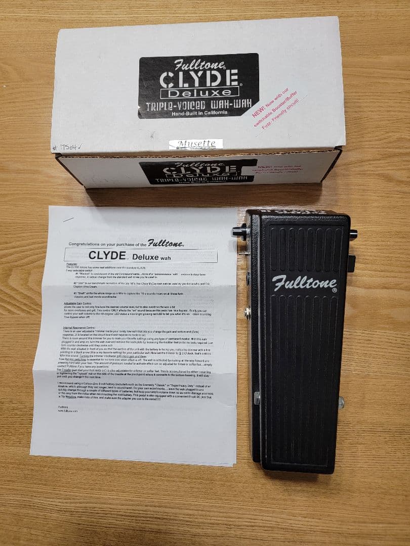 ガ*8様 Fulltone CLYDE WAH DELUXE CLYDE DELUXE WAH – Fulltone USA