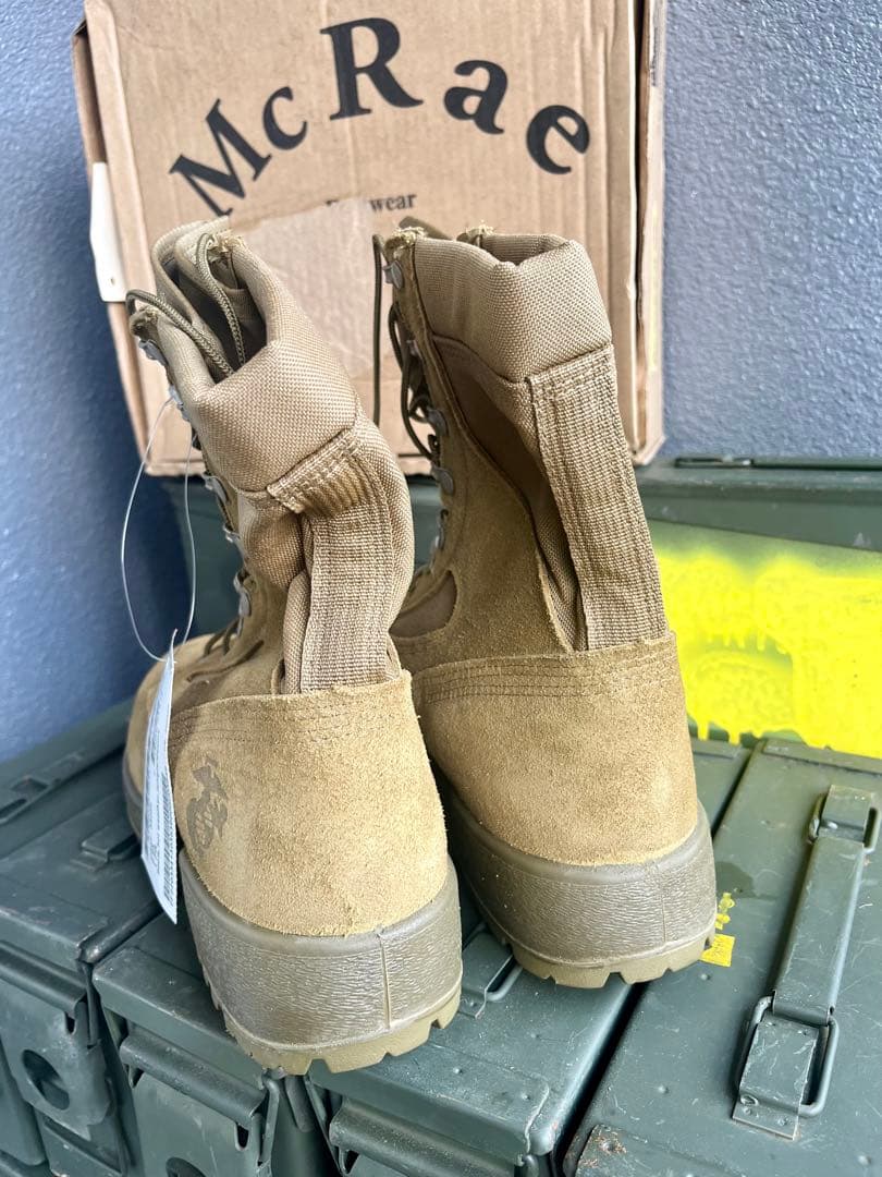 米軍放出未使用品McRae USMCコンバットブーツ 9.5R(27.5)ラスト