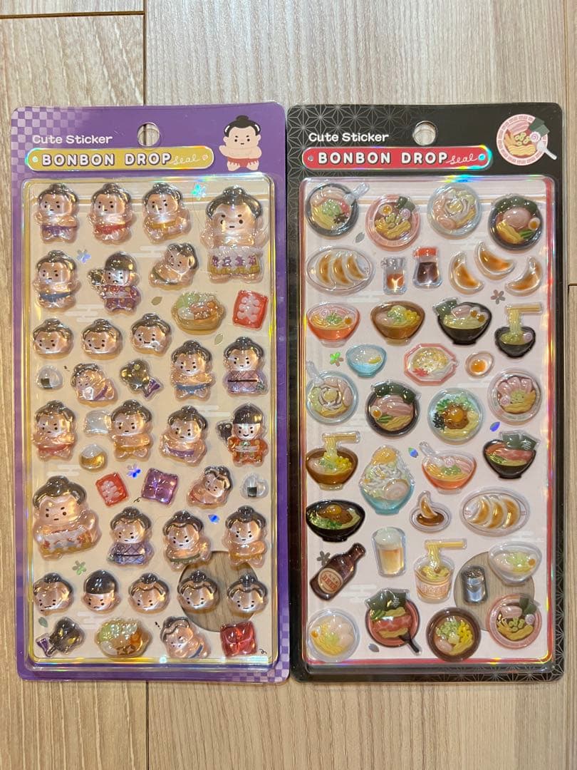 正規品 ボンボンドロップシール 和柄 新品 新作 ラーメン お相撲さん