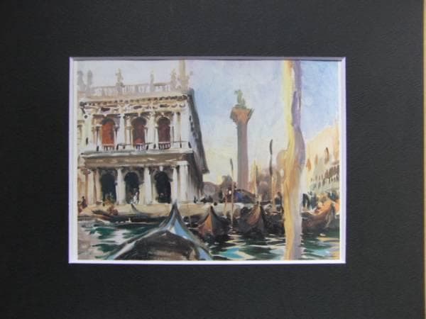 ジョン・シンガー・サージェント、図書館、希少な額装用画集より