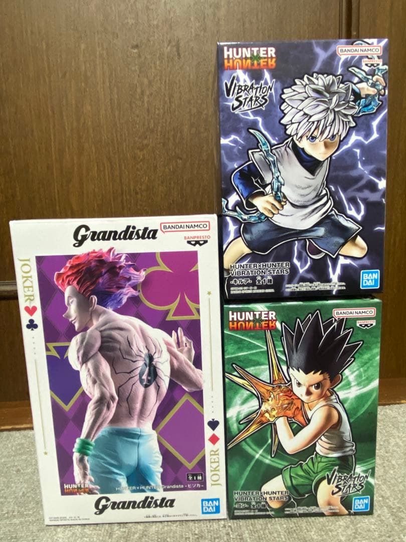 ハンターハンター フィギュアまとめ売り キルア ゴン ヒソカ Grandista