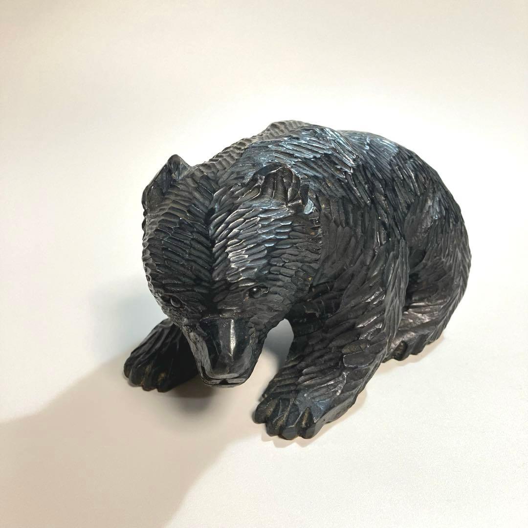 北海道　木彫りの熊　木彫り熊　木彫熊　一刀彫　アイヌ　ガラス目　民芸　伝統工芸