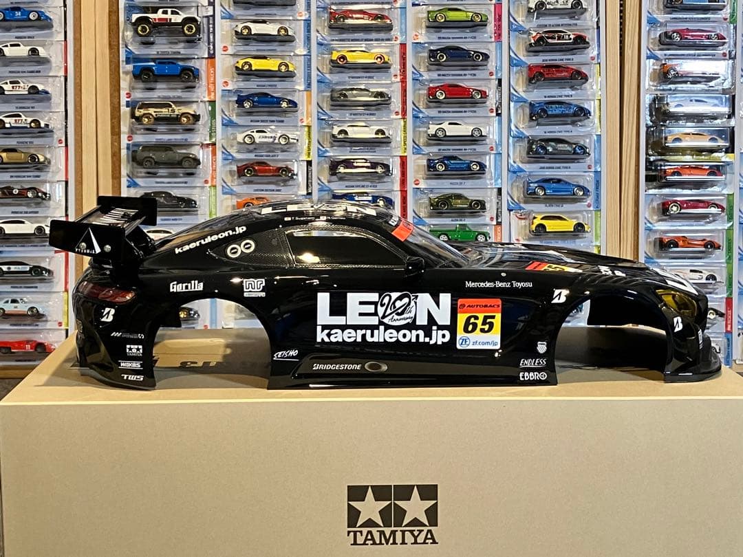 タミヤ ラジコン RC MERCEDES-AMG GT3 塗装済 スペアボディ黒 - メルカリ