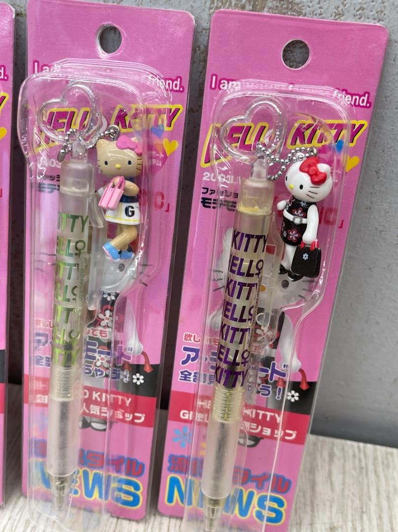ハローキティ 2003年 ラインストーンストラップ 他 5種 コンプリート