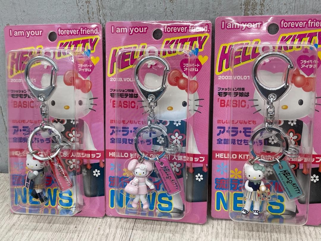 ハローキティ 2003年 ラインストーンストラップ 他 5種 コンプリート