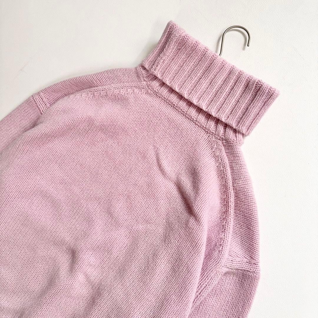 GALERIE VIE】 ファインウール タートルネック ニット ピンク - メルカリ