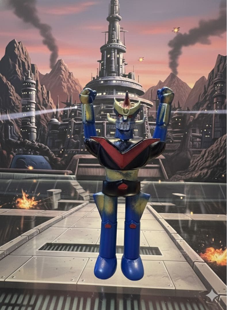 希少・当時物】ポピー グレートマジンガー ペンダント ソフビ 昭和