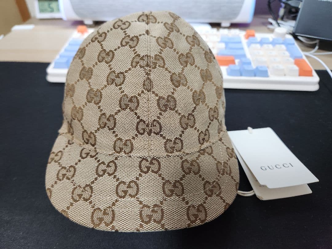 グッチ キッズ GGキャンバス ベースボールキャップ　子供帽子　グッチ帽子