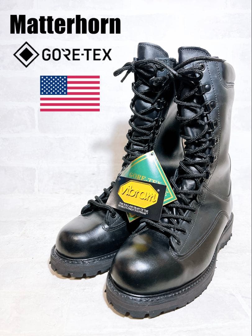 【未使用】MATTERHORN×GORE-TEX コンバットブーツ 本革 US7