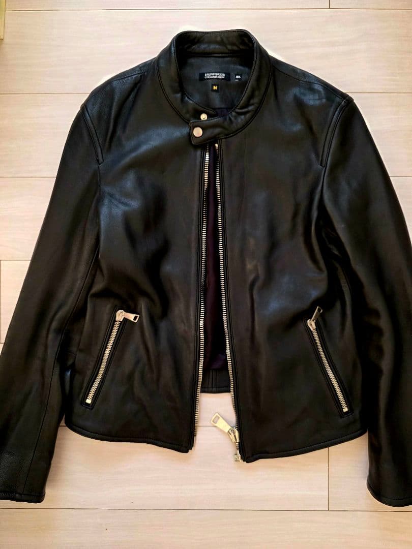 Z*a様 干場義雅×DRESSTERIOR レザーライダースジャケット 極美品 干場義雅×DRESSTERIOR】レザーライダースジャケット （レザーブルゾン