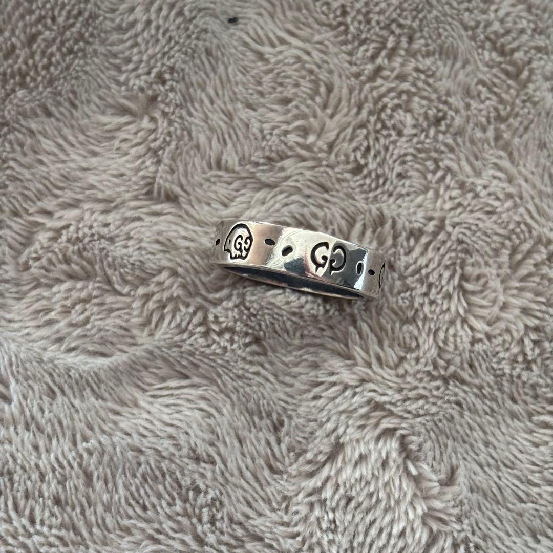 き*ん様 Gucci ゴースト スカル Gロゴ シルバーリング 11 925