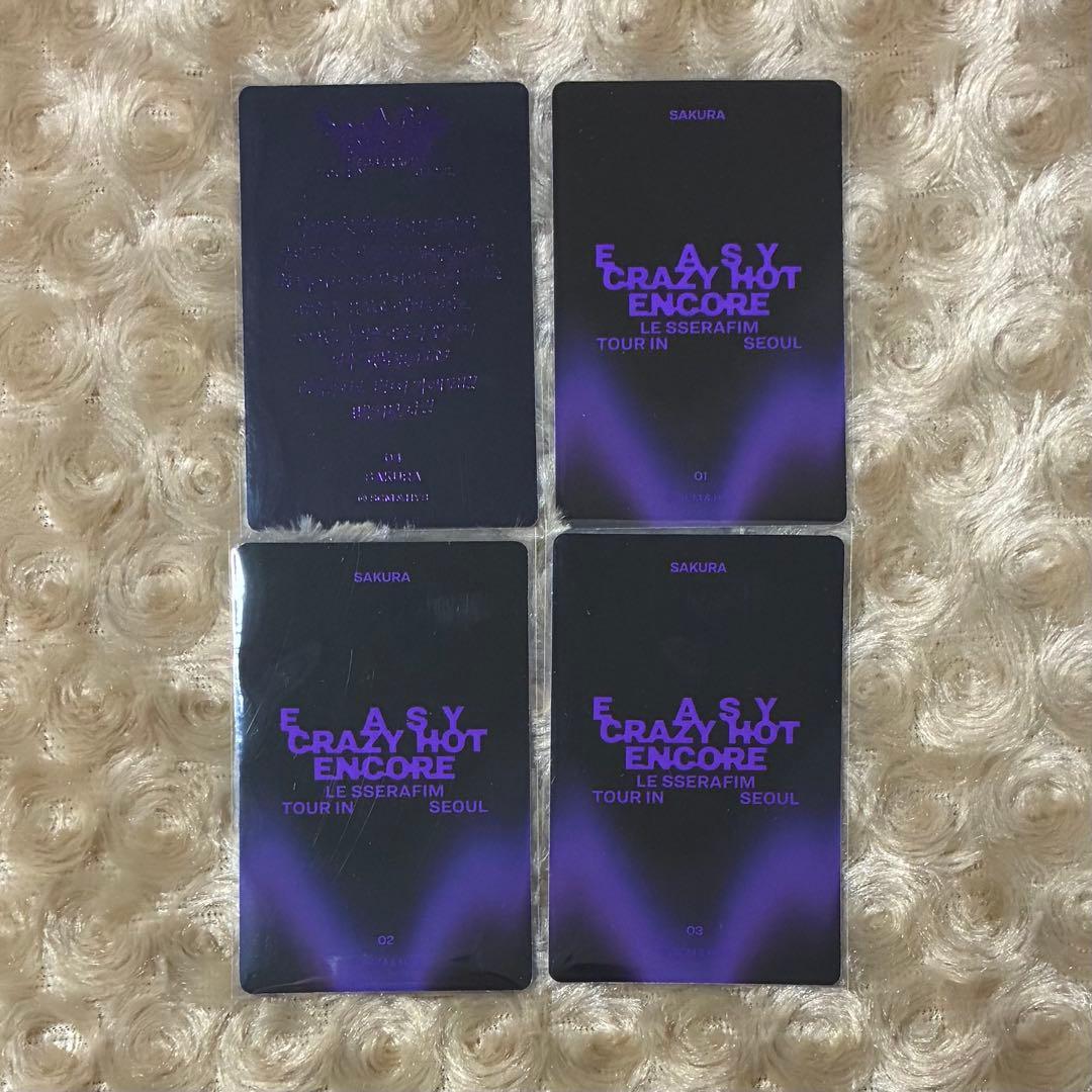 LE SSERAFIM サクラ ソウルコン ミニフォトカード コンプ ルセラ
