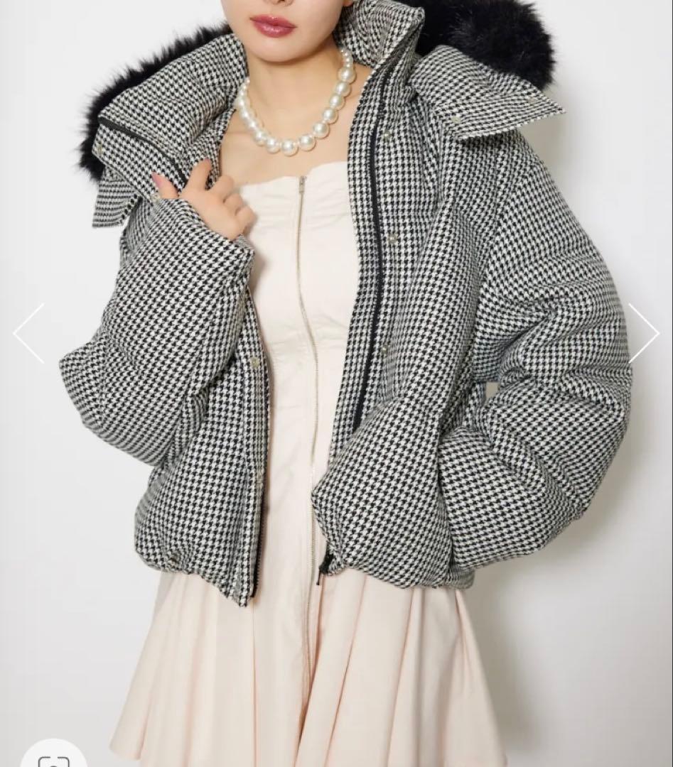 リエンダ ツイードダウンジャケット