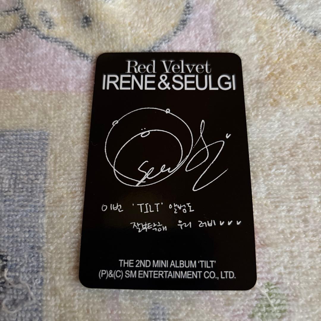 Red Velvet IRENE＆SEULGI トレカ SEULGI - メルカリ
