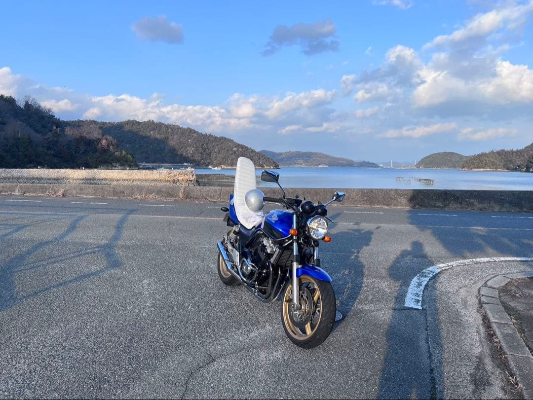 cb400sf 三段シート 白エナメル