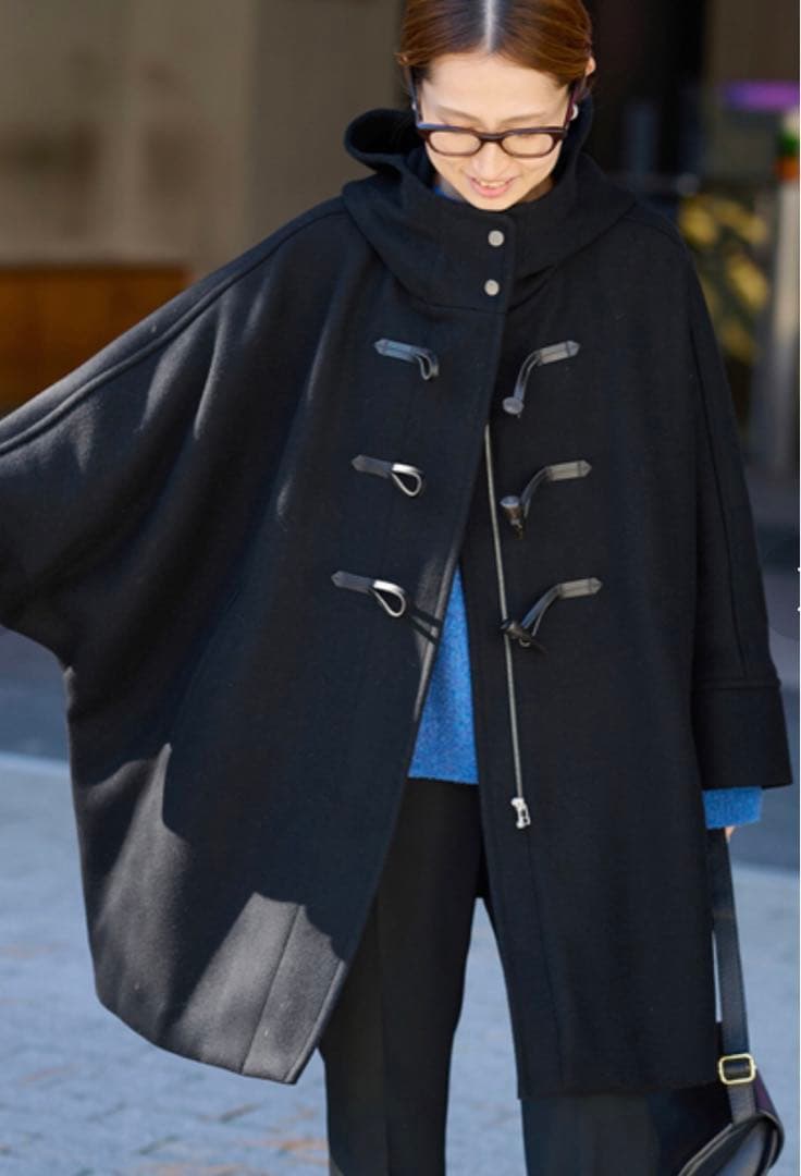 フレームワーク　メルトンダッフルポンチョコート38