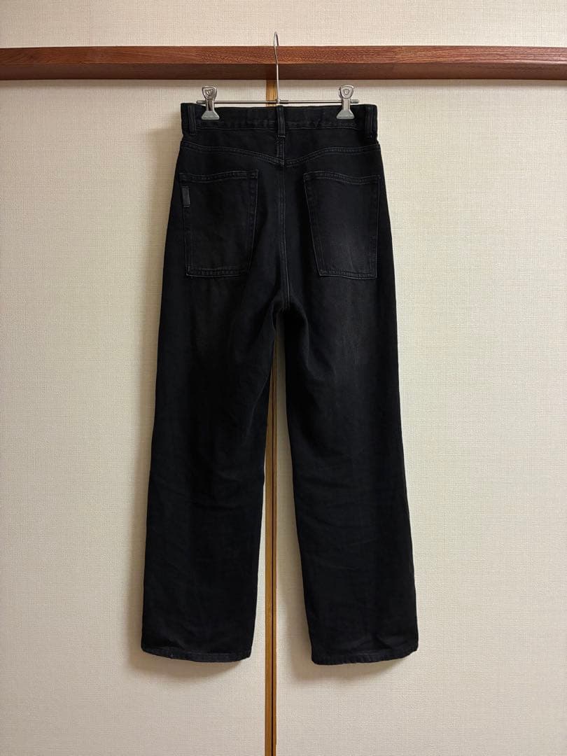 中古】crewre アジャスタブルIラインデニムパンツ SIZE:1 黒 - メルカリ