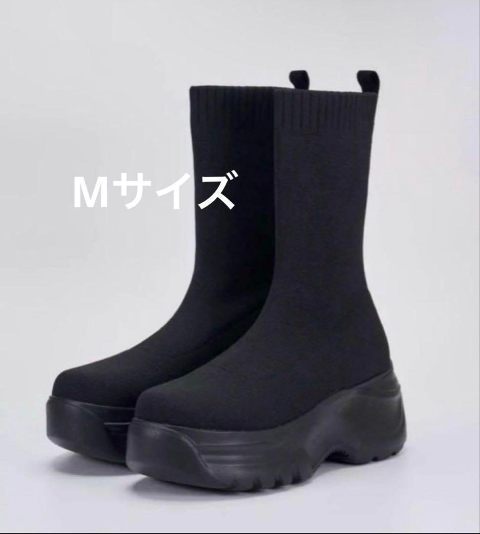 鈴木亜美さんプロデュース／ニットショートブーツ