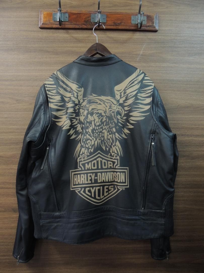 希少XLサイズ ハーレーダビットソン レザー シングル ライダース ジャケット Harley Davidson - 【稀少限定モデル！入手困難】極美品 ハーレー