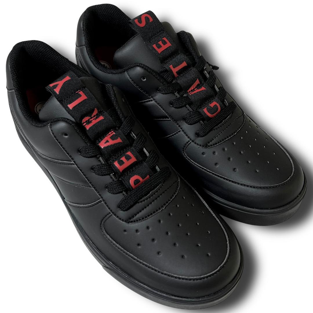 24.5cm パーリーゲイツ メゾンロゴ レザー スパイク ゴルフシューズ