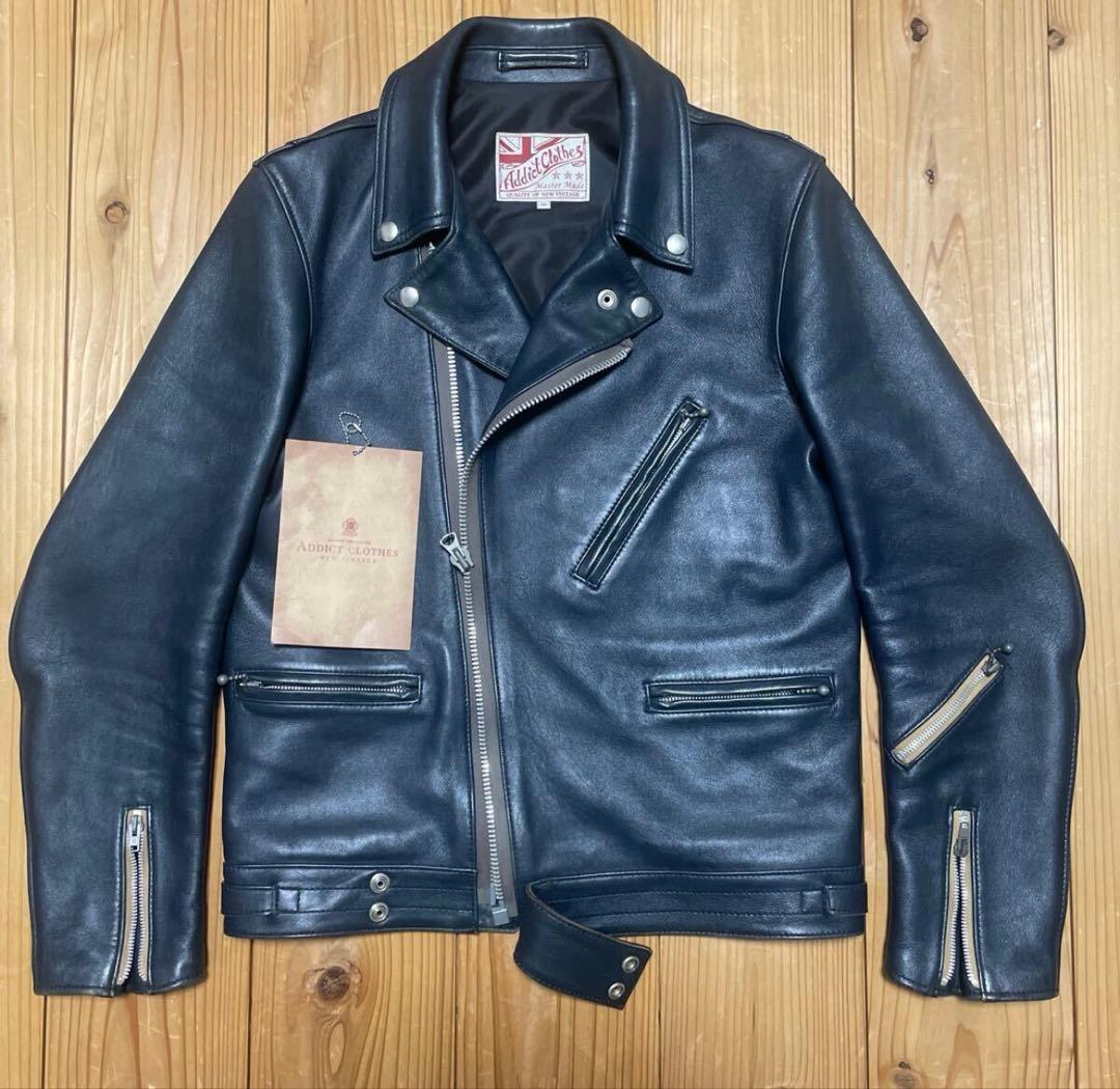 アディクトクローズ ad-03 シープ サイズ38 ダークブルー ルイスレザー