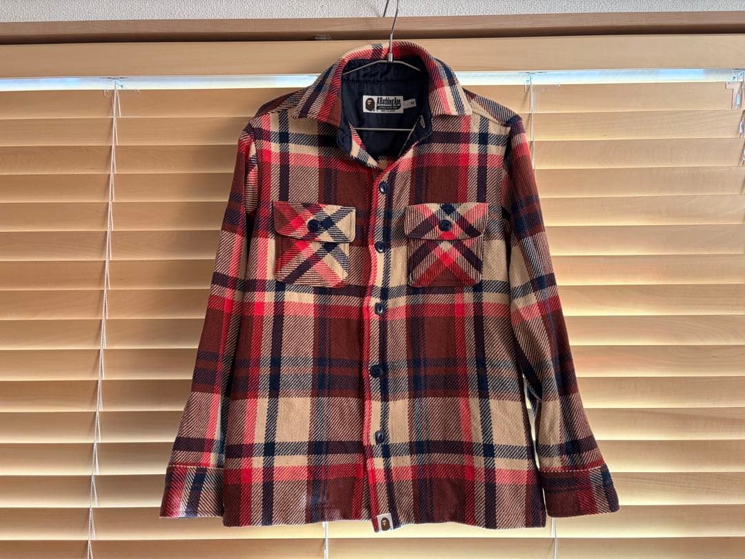 A Bathing Ape チェック柄ネルシャツ S