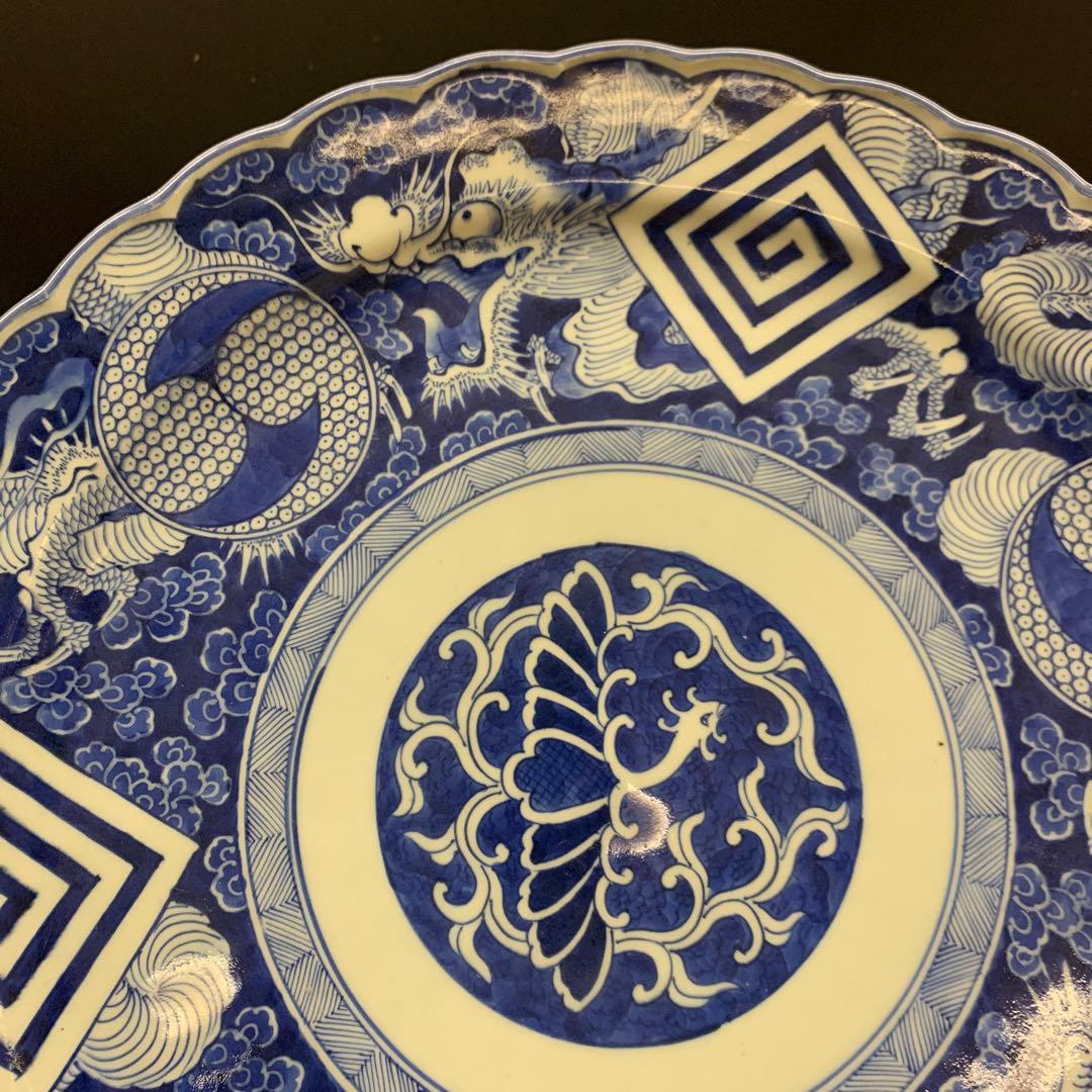 厄除招福】 伝説の霊獣・神獣 鳳凰と龍・巴紋と稲妻紋 50cm