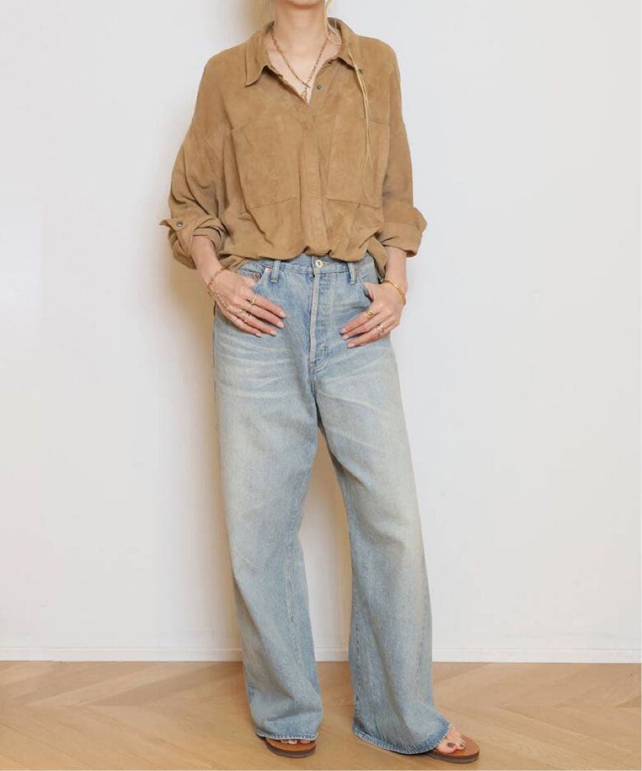 虎＆龍さん専用】MUSE de Deuxieme Classe スエードシャツ - メルカリ