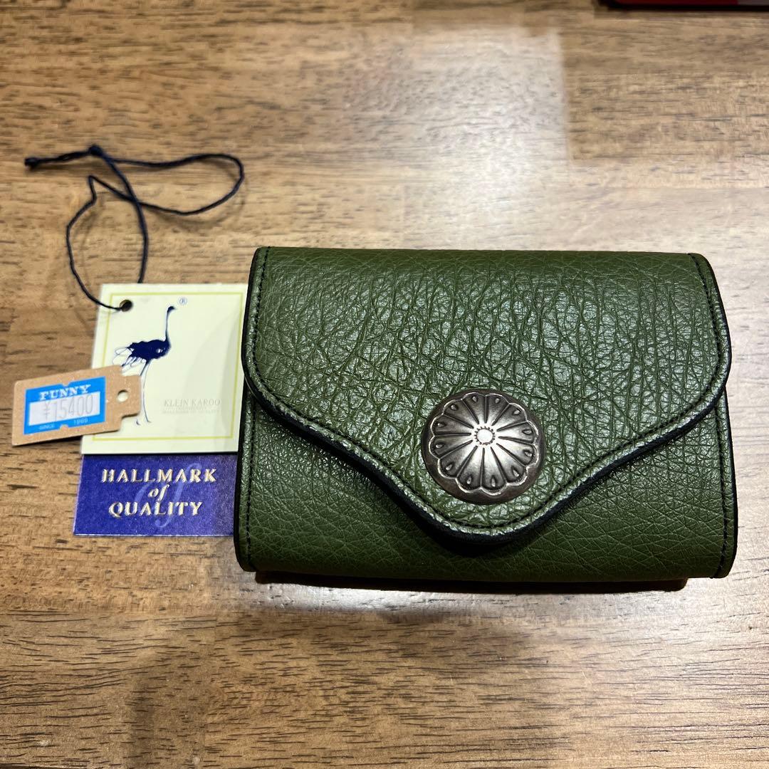 セール　ファニー　ケース 新品未使用　グリーン　オーストリッチ