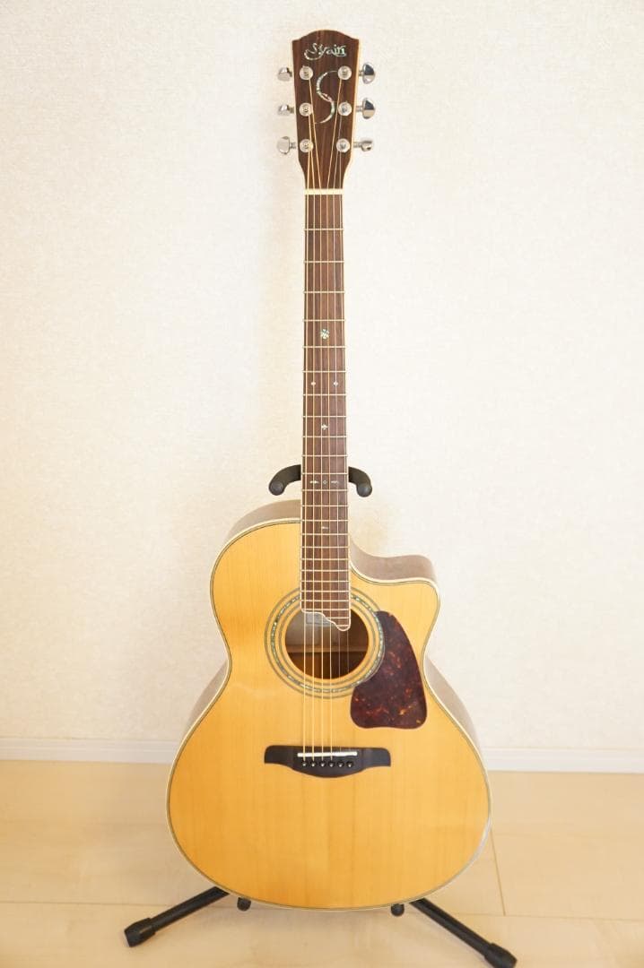 S-Yairi YE-50　エレアコ Fishman搭載 GOTOHペグ S.Yairi YE-50 3TS とにかくカッチョいいエレアコが1本限りの大特価