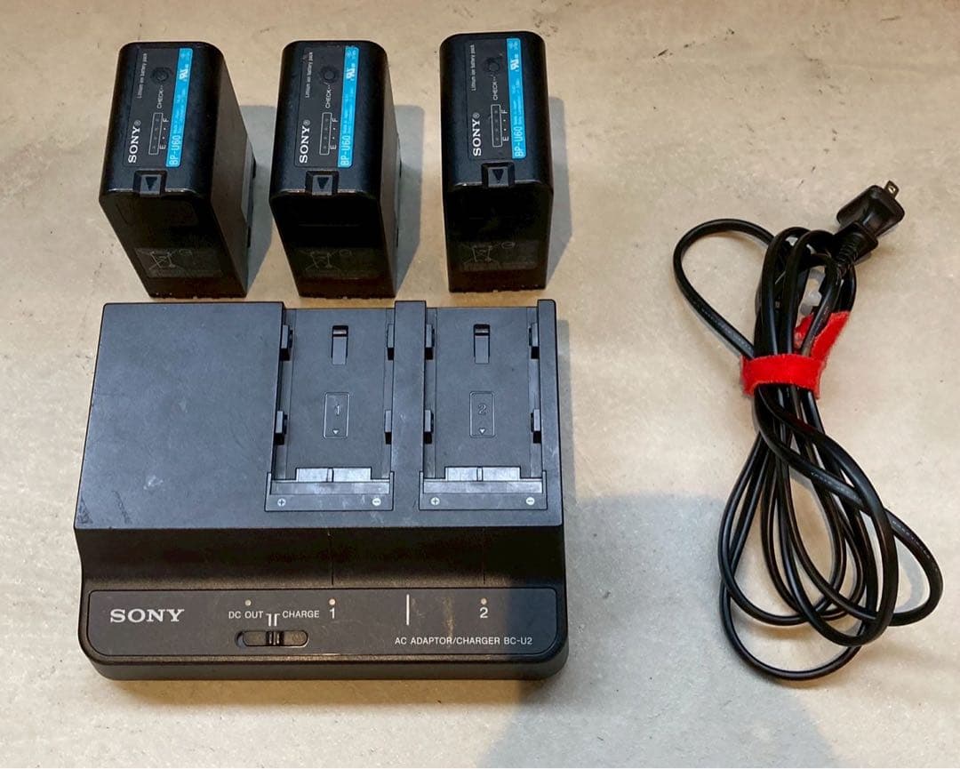 SONY BC-U2 バッテリーチャージャー BP-U60×3
