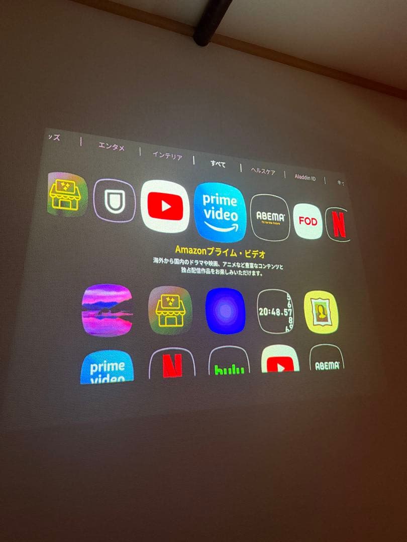 ドット抜けなど不具合無し】popIn Aladdin（初代）プロジェクター本体