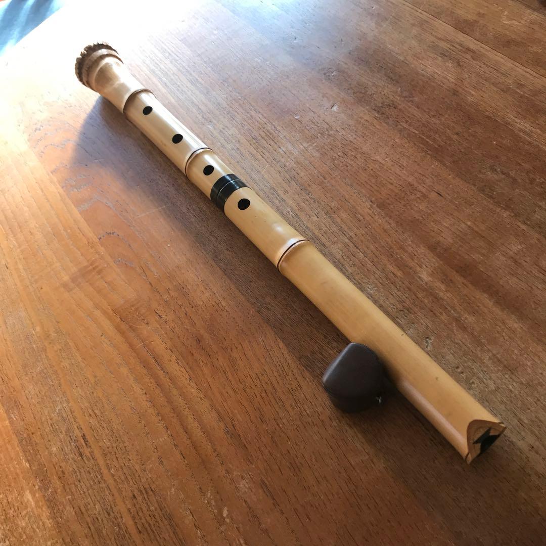 尺八　紅風　　こちらは一尺八寸竹製尺八です歌口は琴古流です。