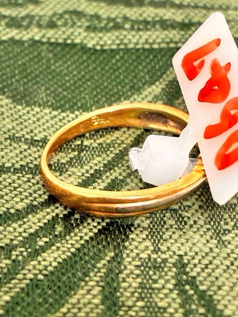 【STAR JEWELRY】K18/Pt900 コンビダイヤリング 0.05ct