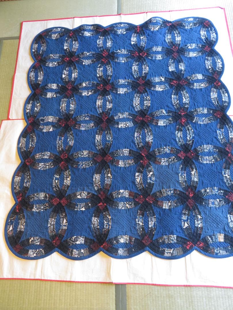 No.A360　古布のタペストリー（ダブルウエディング） ウェディングタペストリー ポール＆紐付き - LOVERS | minne byGMO