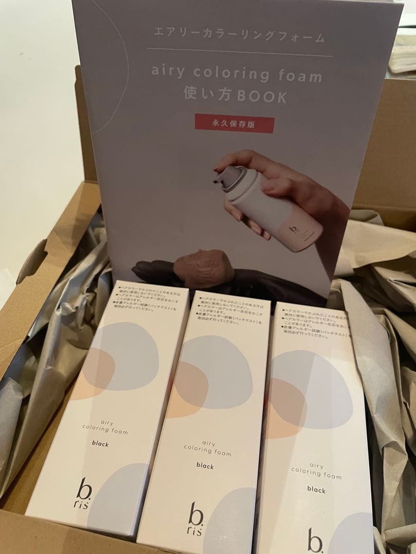 b ris エアリーカラーリングフォーム ブラック 3本セット Amazon | 【 染めるほどうるツヤ 】b.ris ビーリス 白髪染め [ 医薬部