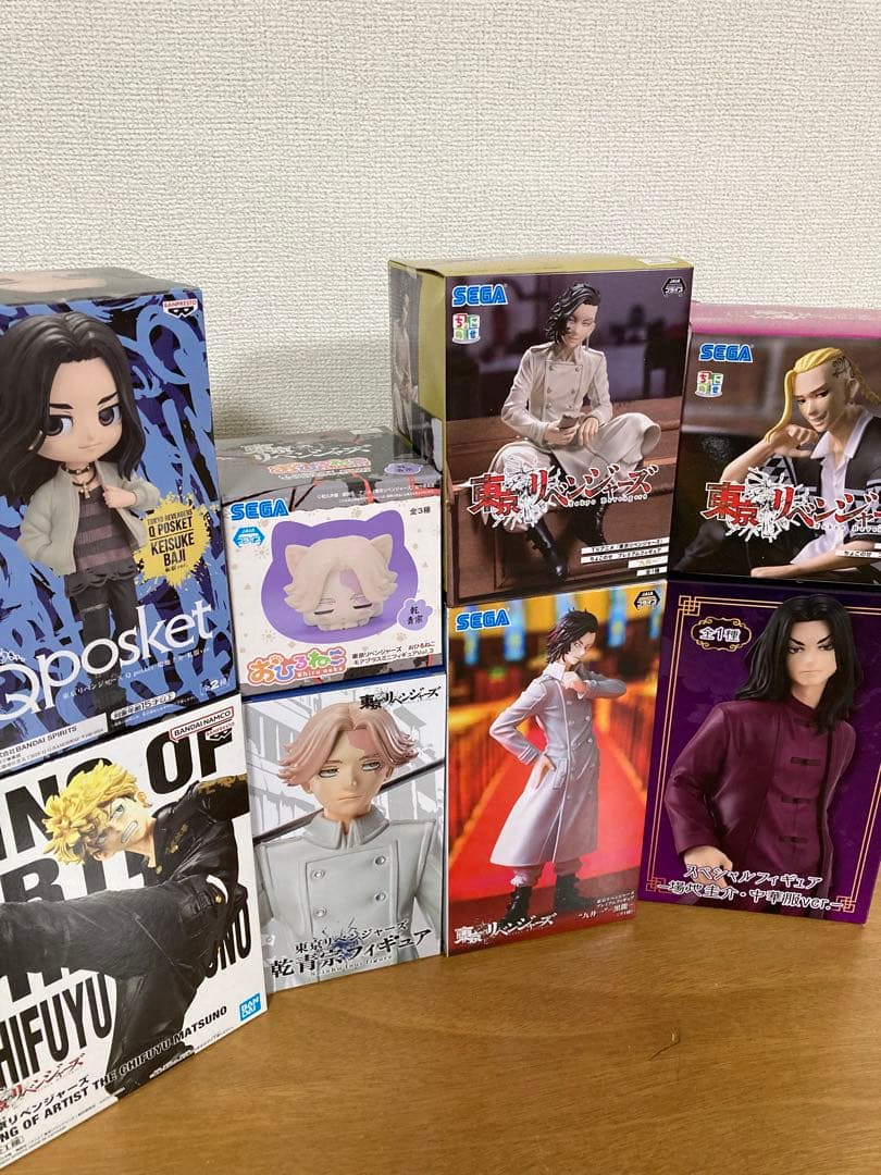 新品未開封】東京リベンジャーズ　フィギュア　松野千冬　場地圭介　九井一 　乾青宗