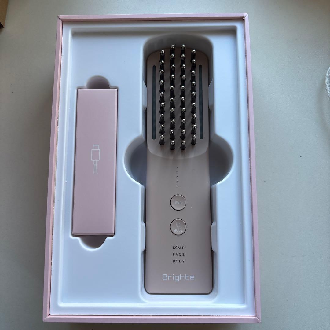 Brighte ELEKIBRUSH+ 美顔器　ピンク