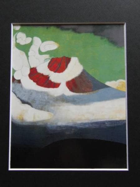 小倉遊亀、【霽れゆく】、希少な大判額装用画集より、美品、日本人画家、新品額装付