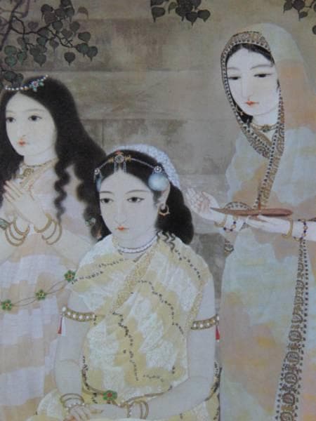 横山 大観、流燈、希少画集画、新品額装付