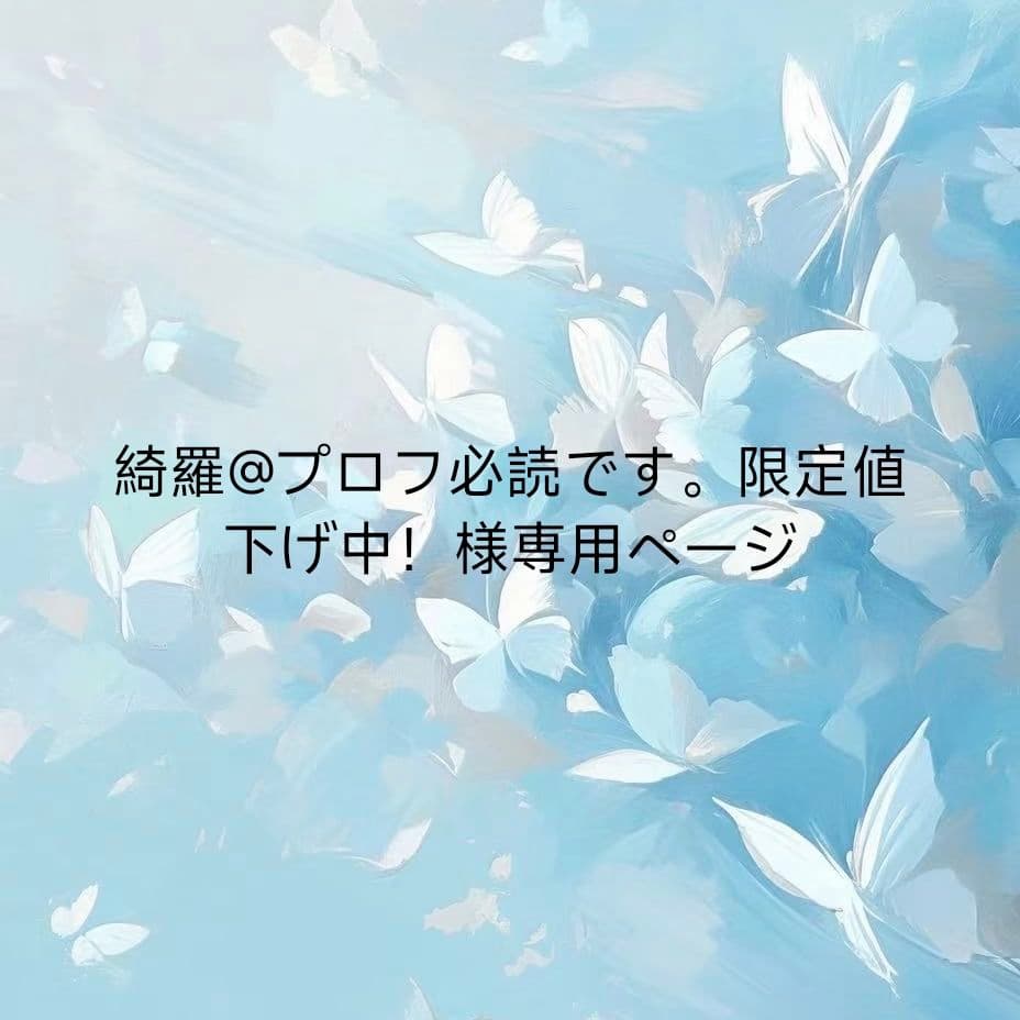 綺羅@プロフ必読です。限定値下げ中！ページ