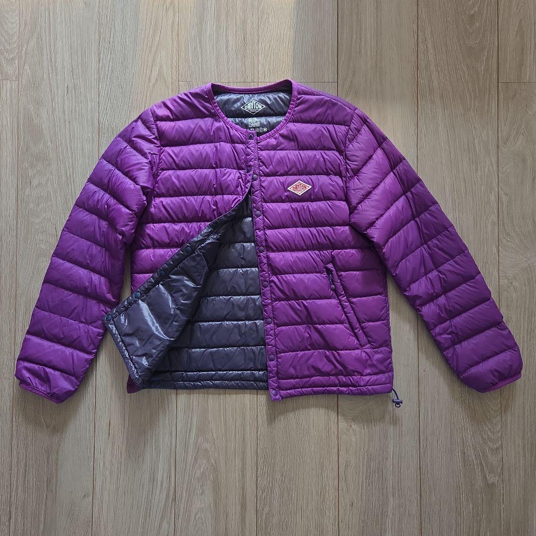 美品 DANTON ダントン ダウンジャケット パープル 36
