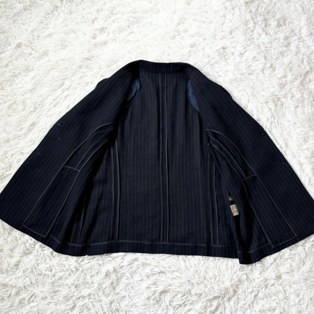 極美品 レリアン スーツ セットアップ ストライプ 春夏用 大きいサイズ