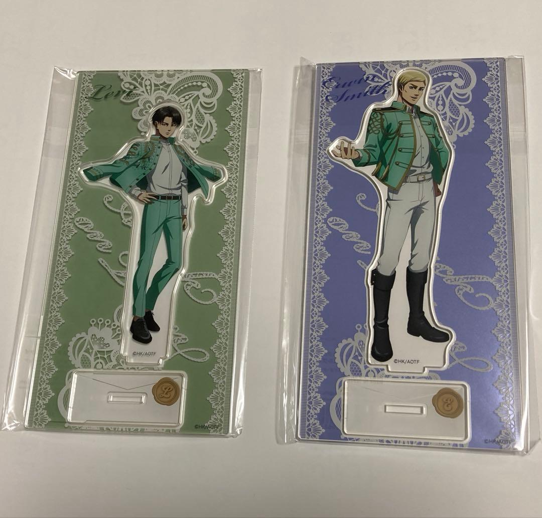 進撃の巨人 エスクリ リヴァイ エルヴィン セット アクリルスタンド